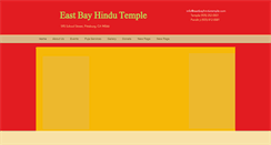 Desktop Screenshot of eastbayhindutemple.com