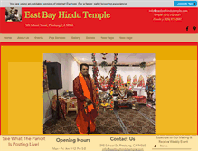 Tablet Screenshot of eastbayhindutemple.com